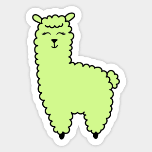 Smiling llama Sticker